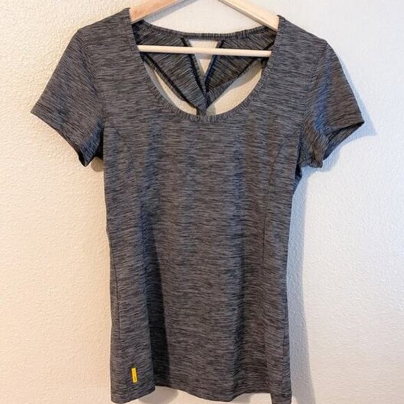 Lole Grey Twist Back Top - Picture 1 of 4